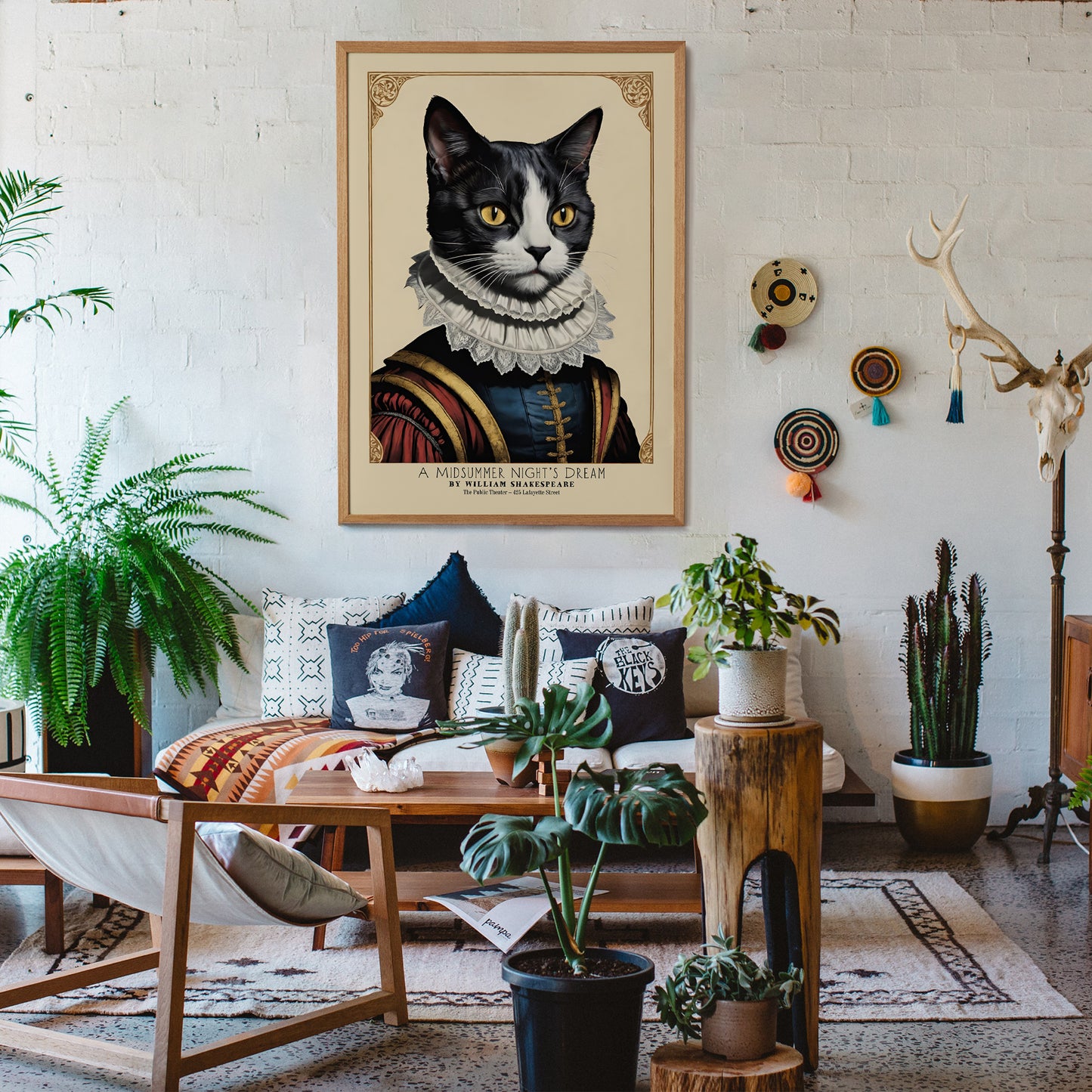 William Shakespeare Retro Theater Poster