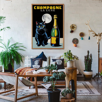 Champagne La Lune Print