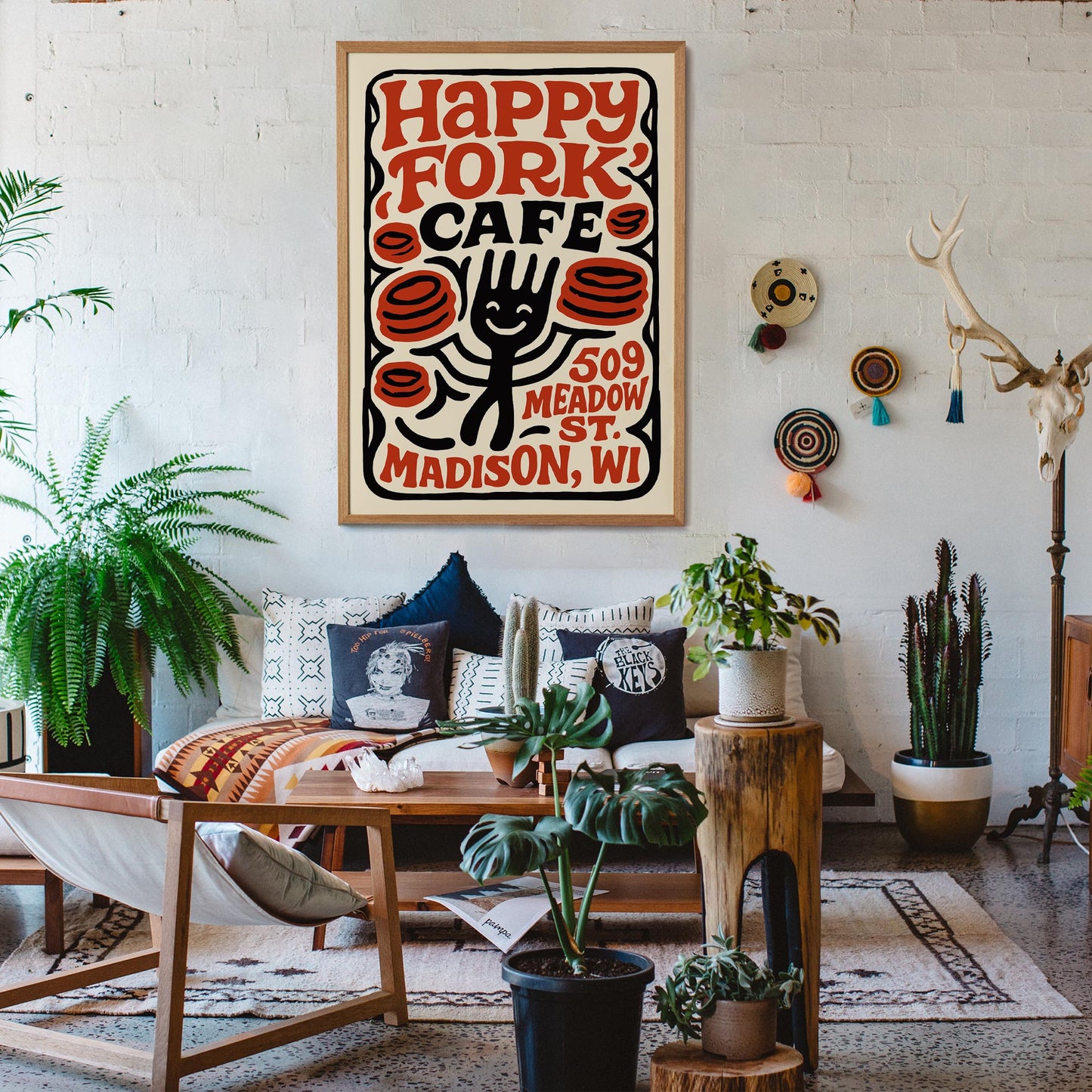 Happy Fork Cafe Wall Art