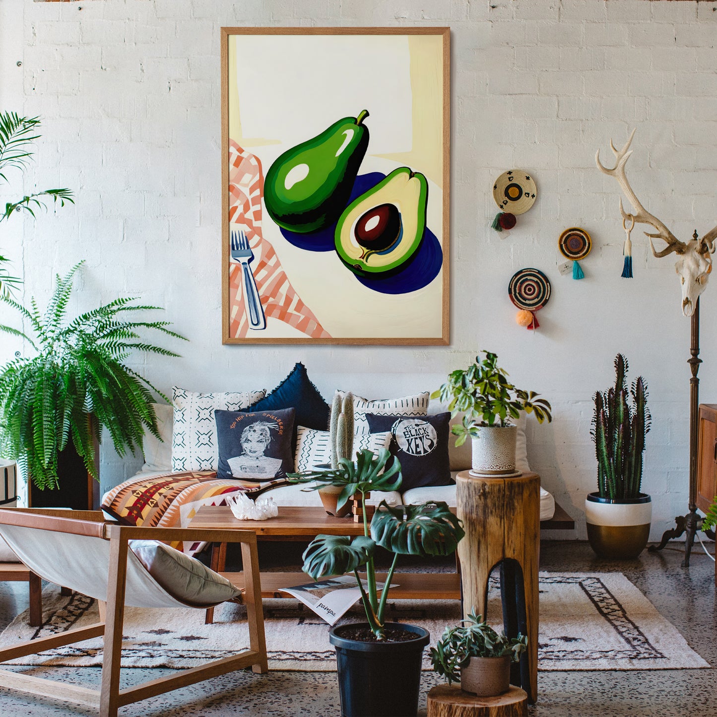 Avocado Love Vibrant Kitchen Art Print