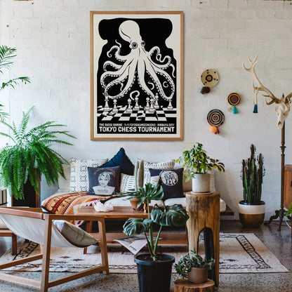 Tokyo Chess Tournament Octopus Poster