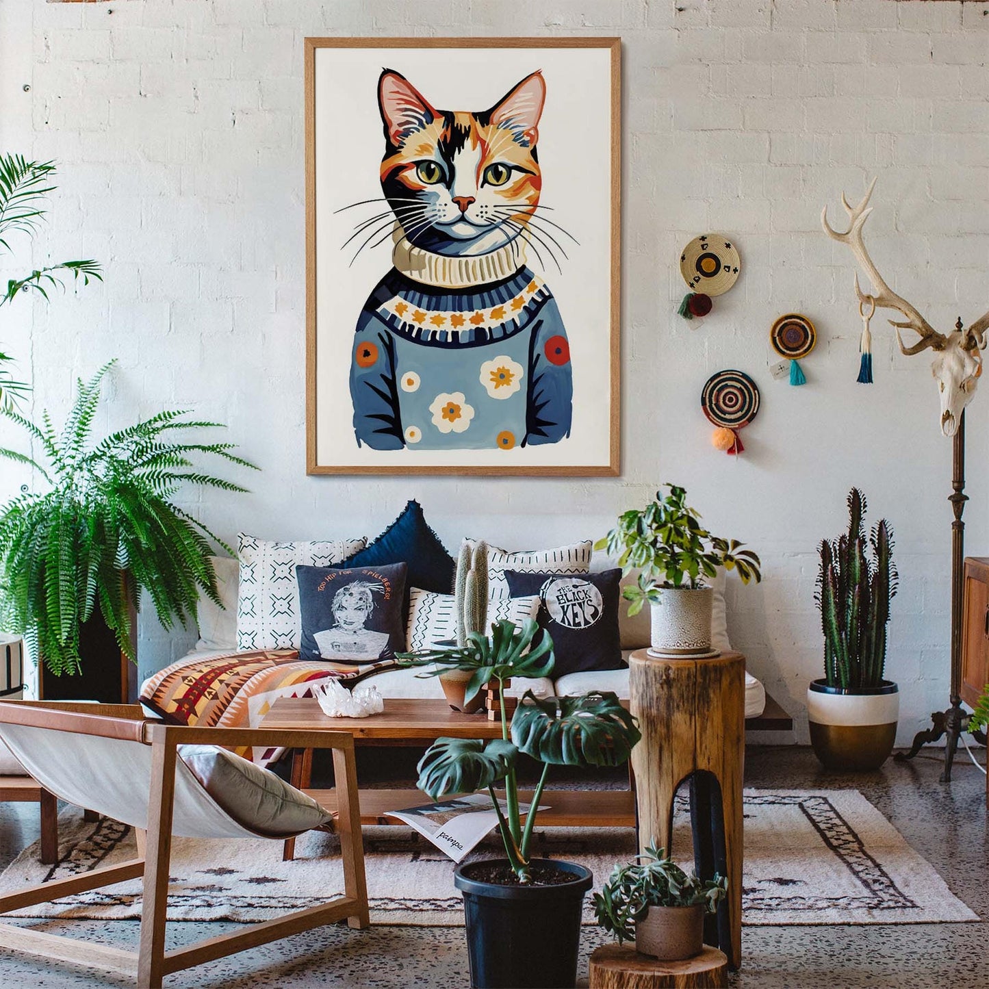 Winter Whimsy Feline Art