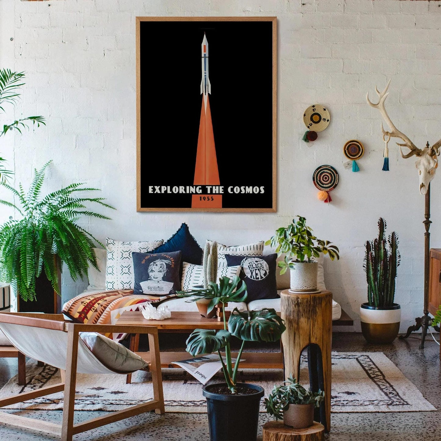 Exploring the Cosmos Vintage Space Poster