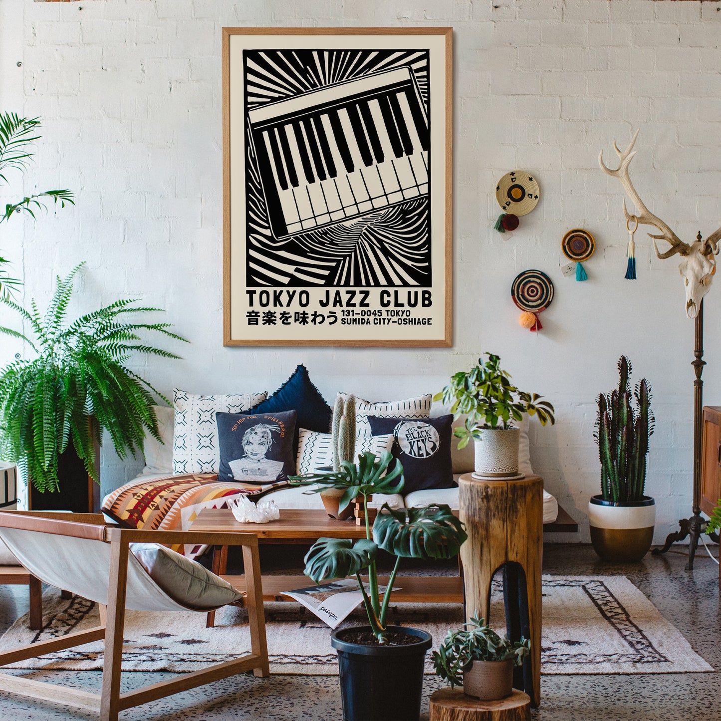 Tokyo Jazz Club B&W Poster