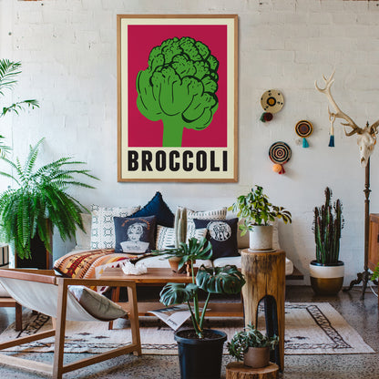 Minimalist Broccoli Poster