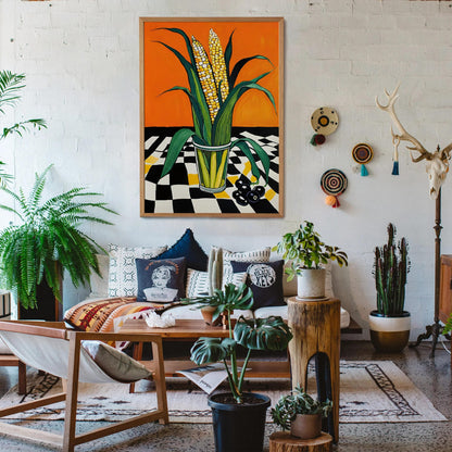 Corn & Olives Bold Kitchen Poster