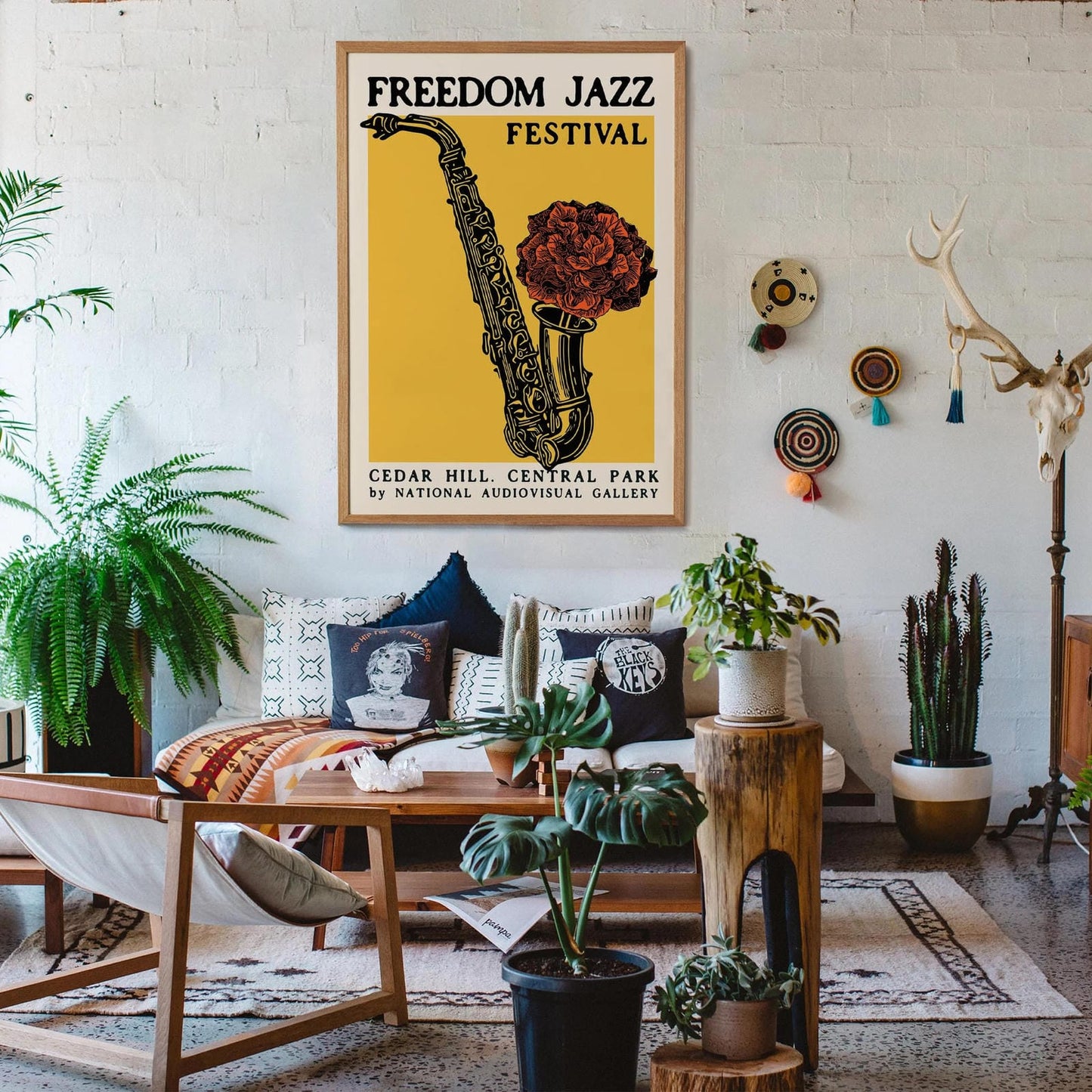 Jazz Poster for Music Lovers – Vibrant Saxophone  Print