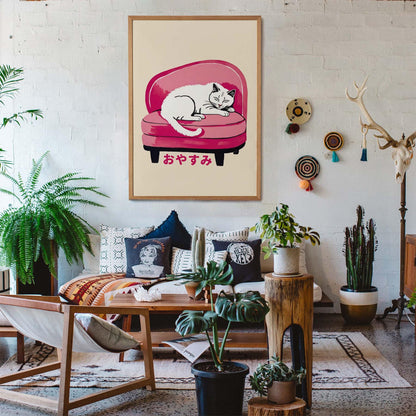 Japanese Cat Wall Art