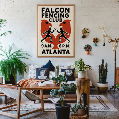Falcon Fencing Club Poster