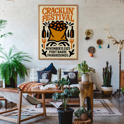 Cracklin Festival Folk Poster