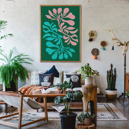 Shapes Botanique Eclectic Art Print