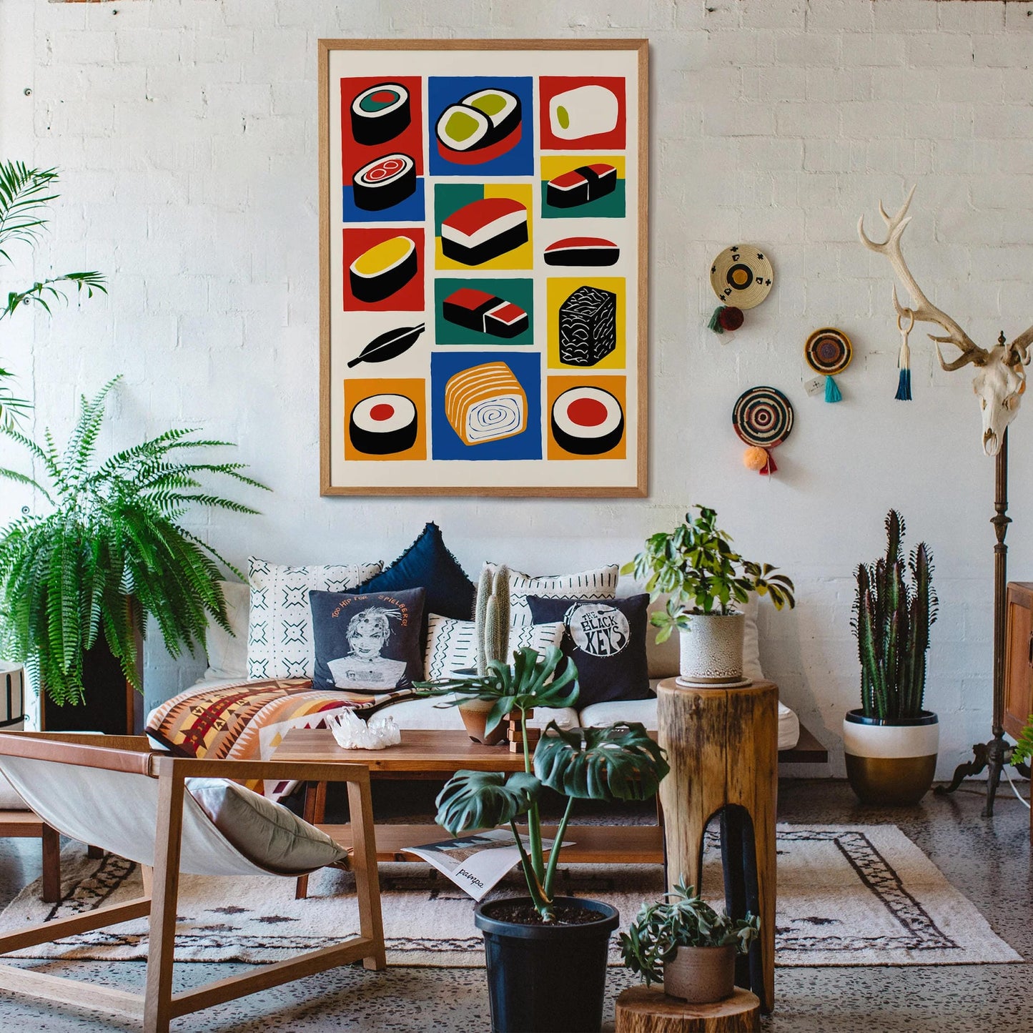 Pop Art Sushi Print for Kitchen