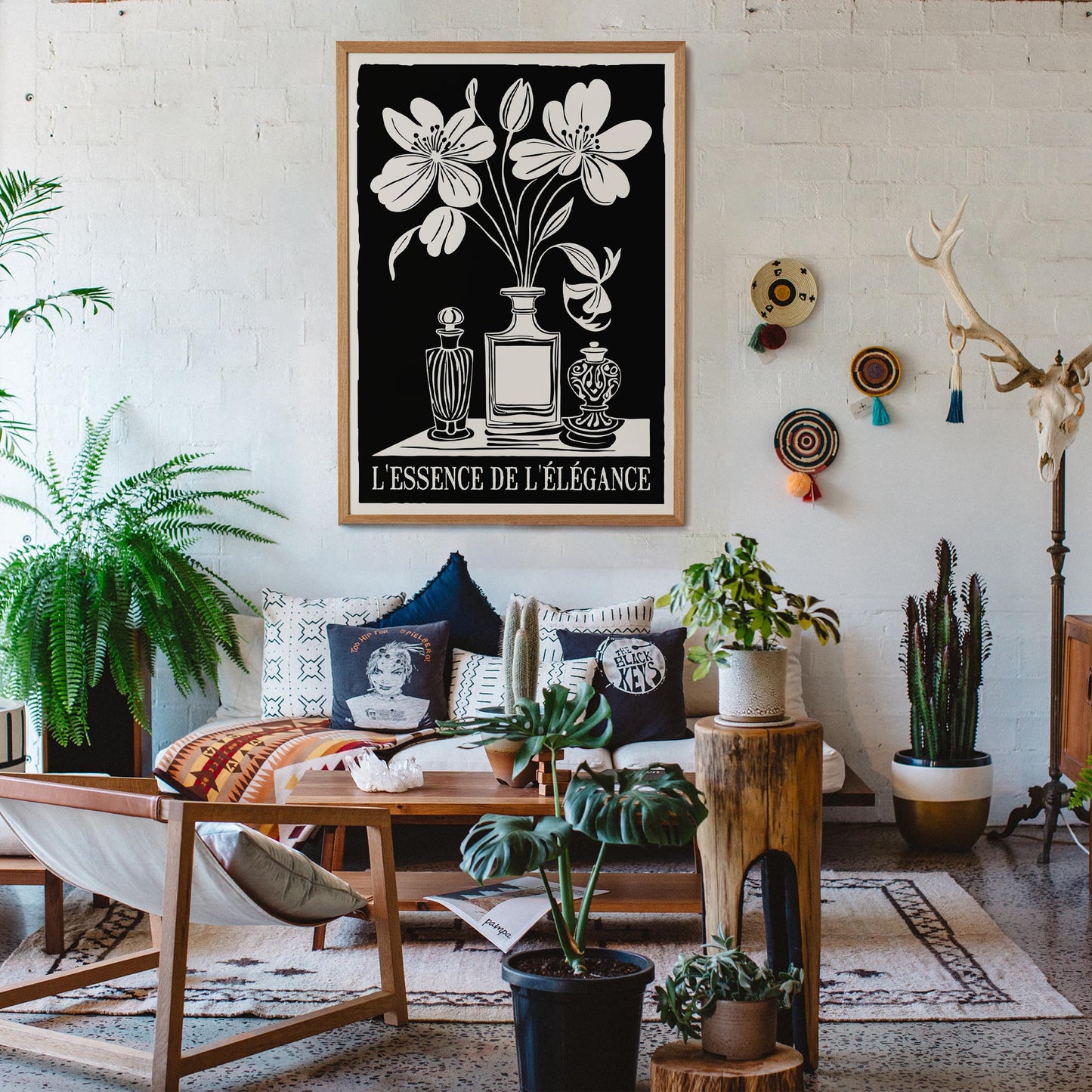 Monochrome Paris Perfume Wall Art