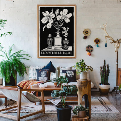 Monochrome Paris Perfume Wall Art