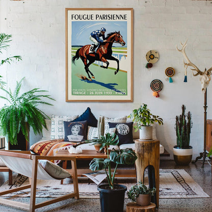 Vintage Paris Horse Racing Poster