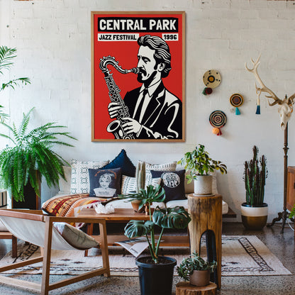 Central Park Jazz Festival 1996 Poster