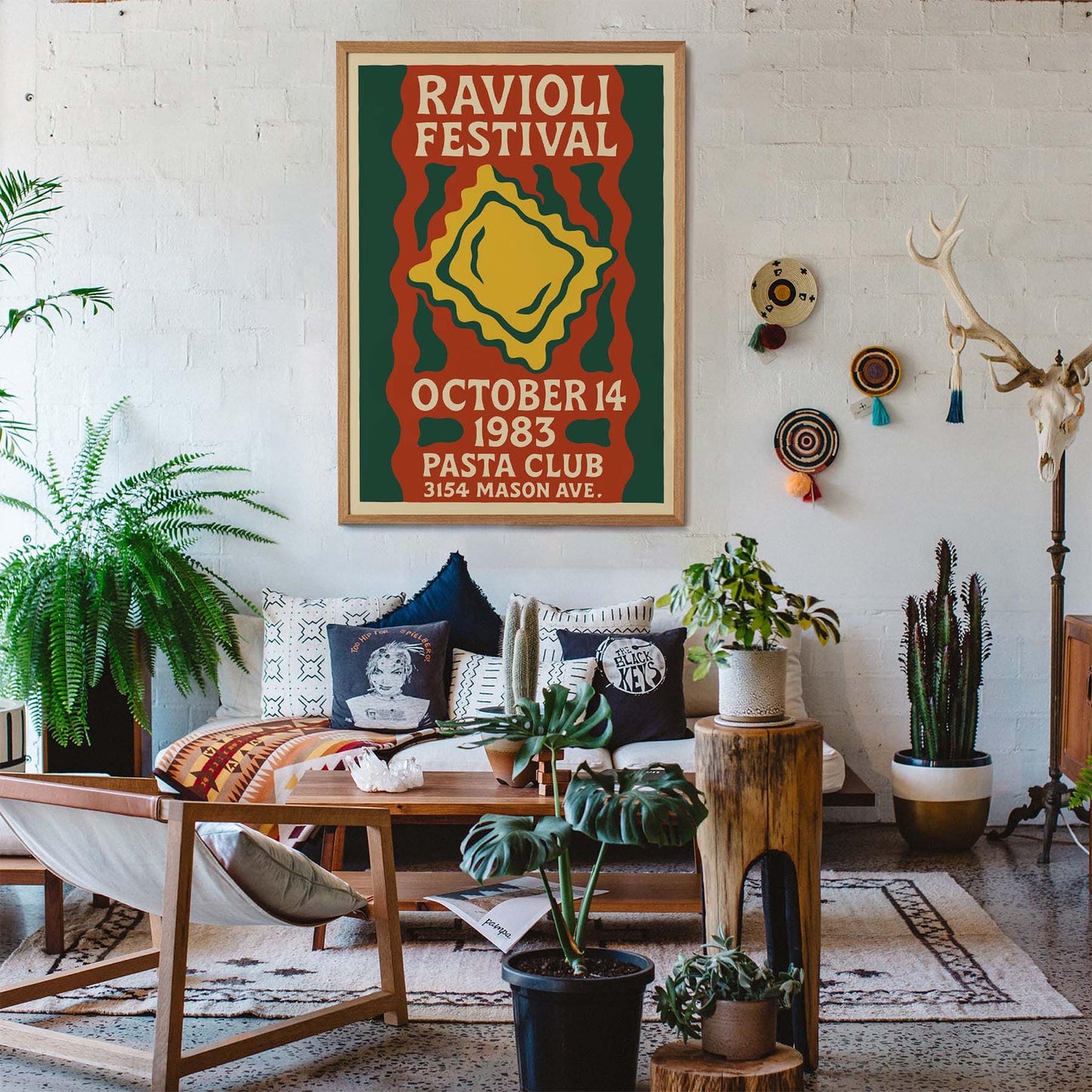 Ravioli Festival Retro Poster