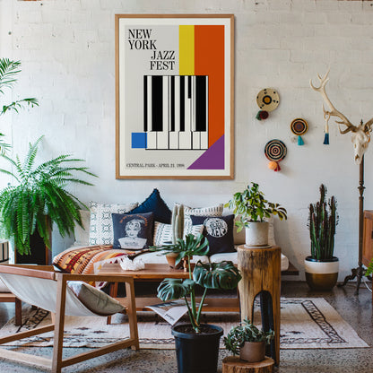 New York Jazz Fest Retro Poster