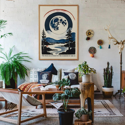 The Moon is a Friend for the Lonesome Poster