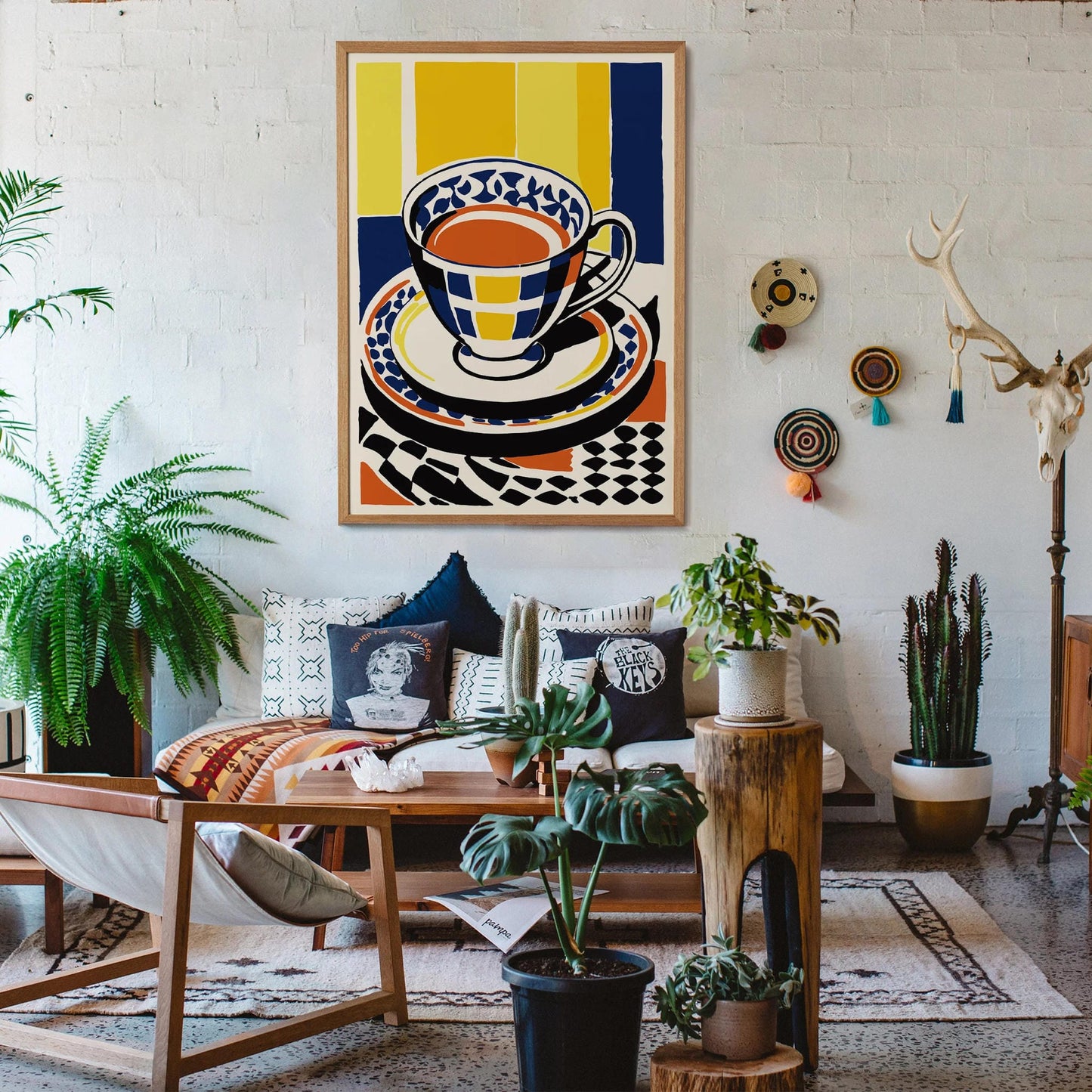 Teacup Art Print – Retro Kitchen Decor