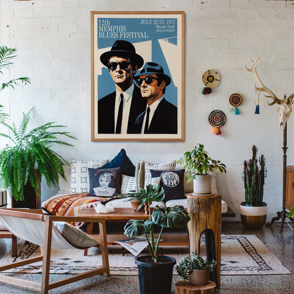 Memphis Blues Festival 1971 Poster