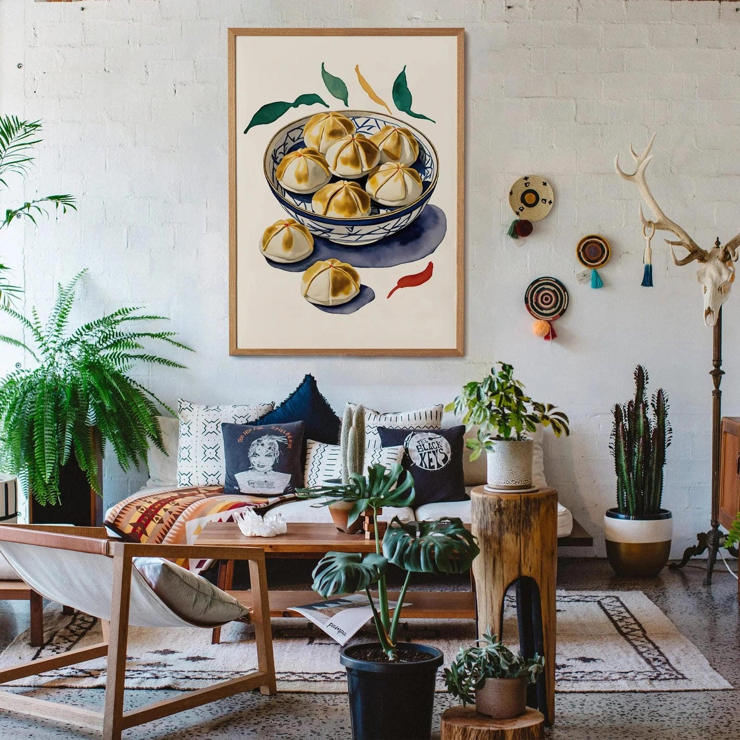 Asian Bao Buns Wall Art Print