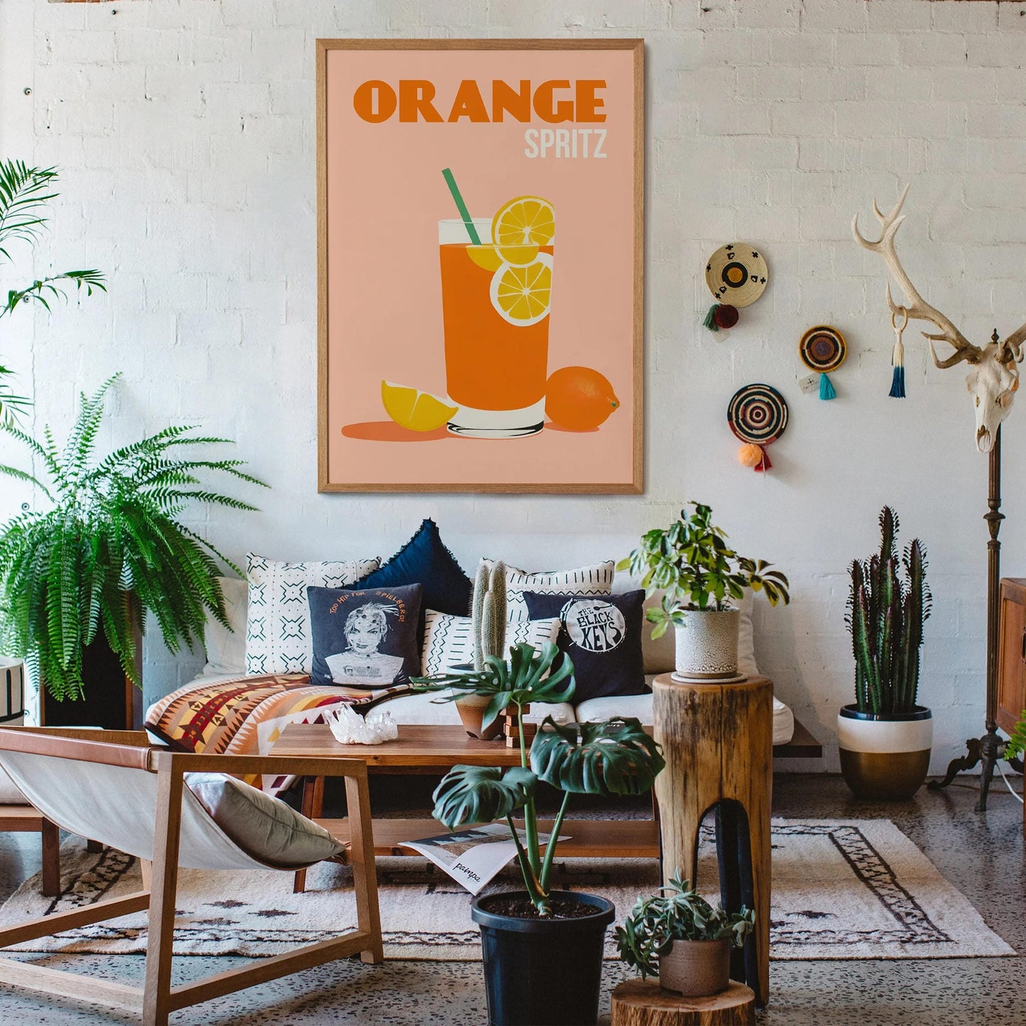 Orange Spritz Cocktail Art Print