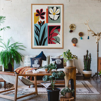 Modern Floral Wall Art Print