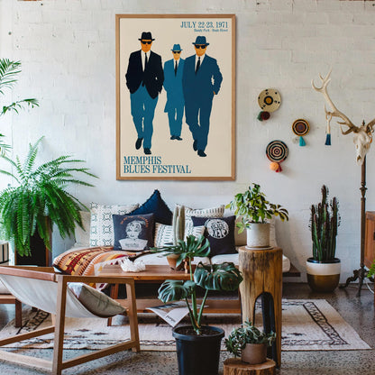 Memphis Blues Festival 1971 Poster