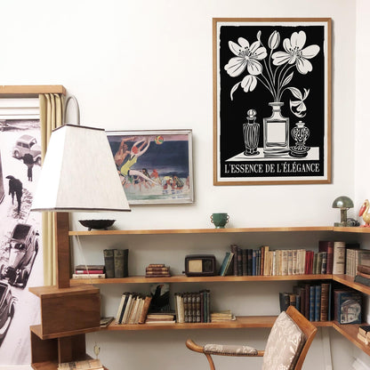 Monochrome Paris Perfume Wall Art