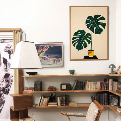 Cozy Monstera Wall Art Print