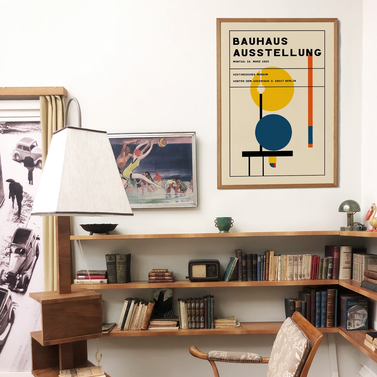 Bauhaus Ausstellung Retro Poster