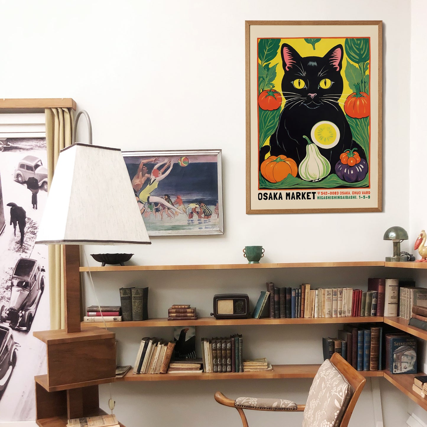 Osaka Market Vintage Poster