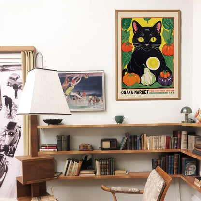 Osaka Market Vintage Poster