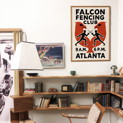 Falcon Fencing Club Poster