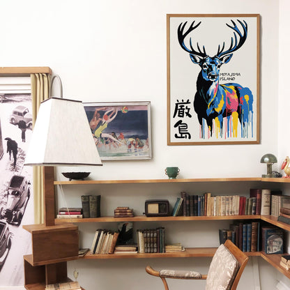 Miyajima Island Deer Print