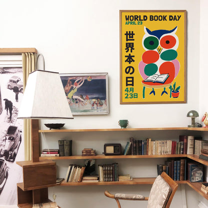 World Book Day Owl Poster