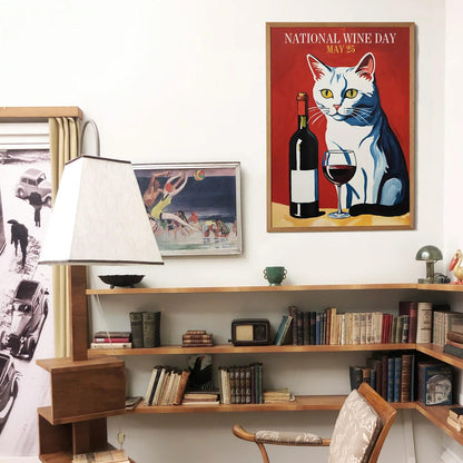 National Wine Day Cute Poster