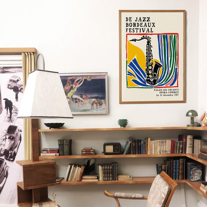 Vintage Jazz Sax Poster