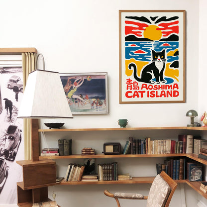 Aoshima Cat Island Poster