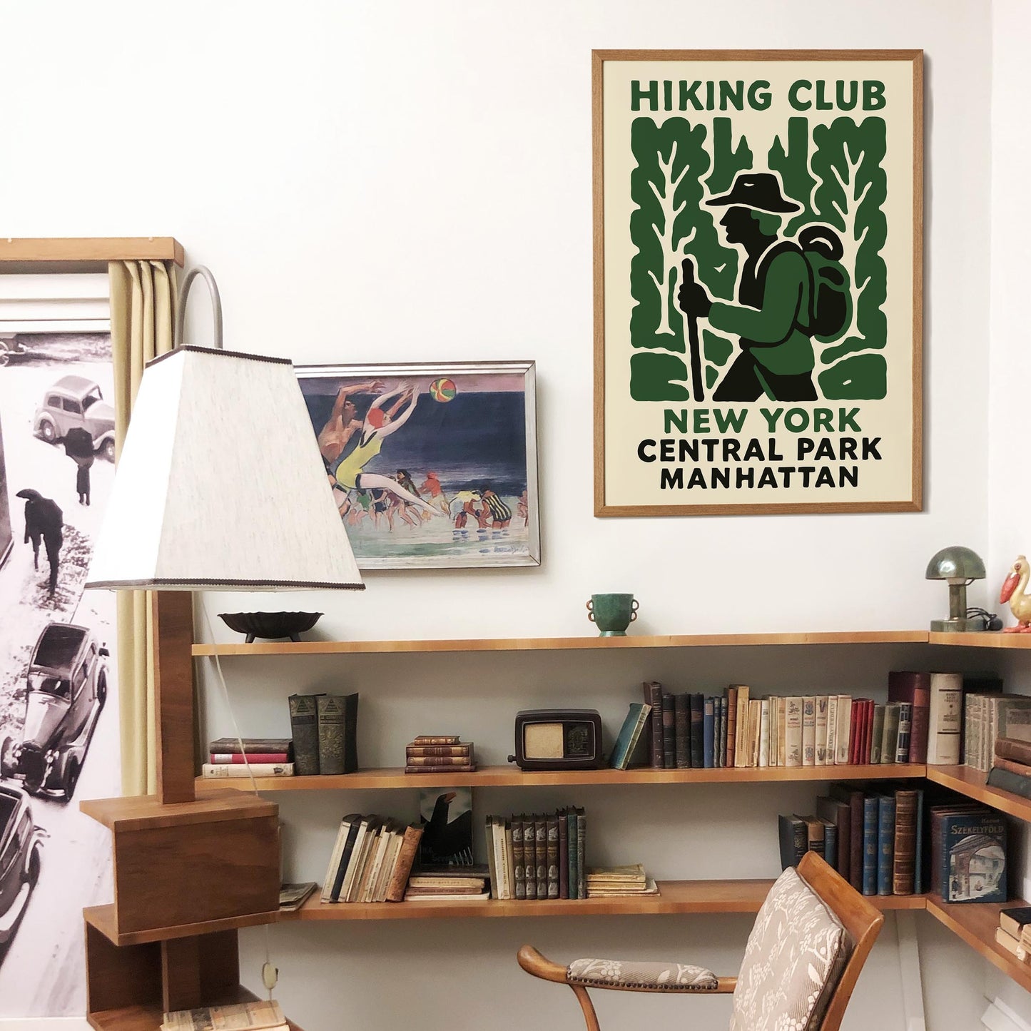 Hiking Club Central Park Poster