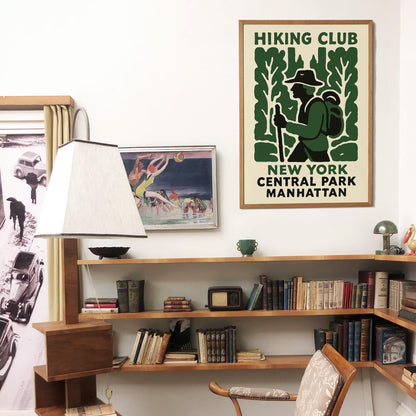 Hiking Club Central Park Poster