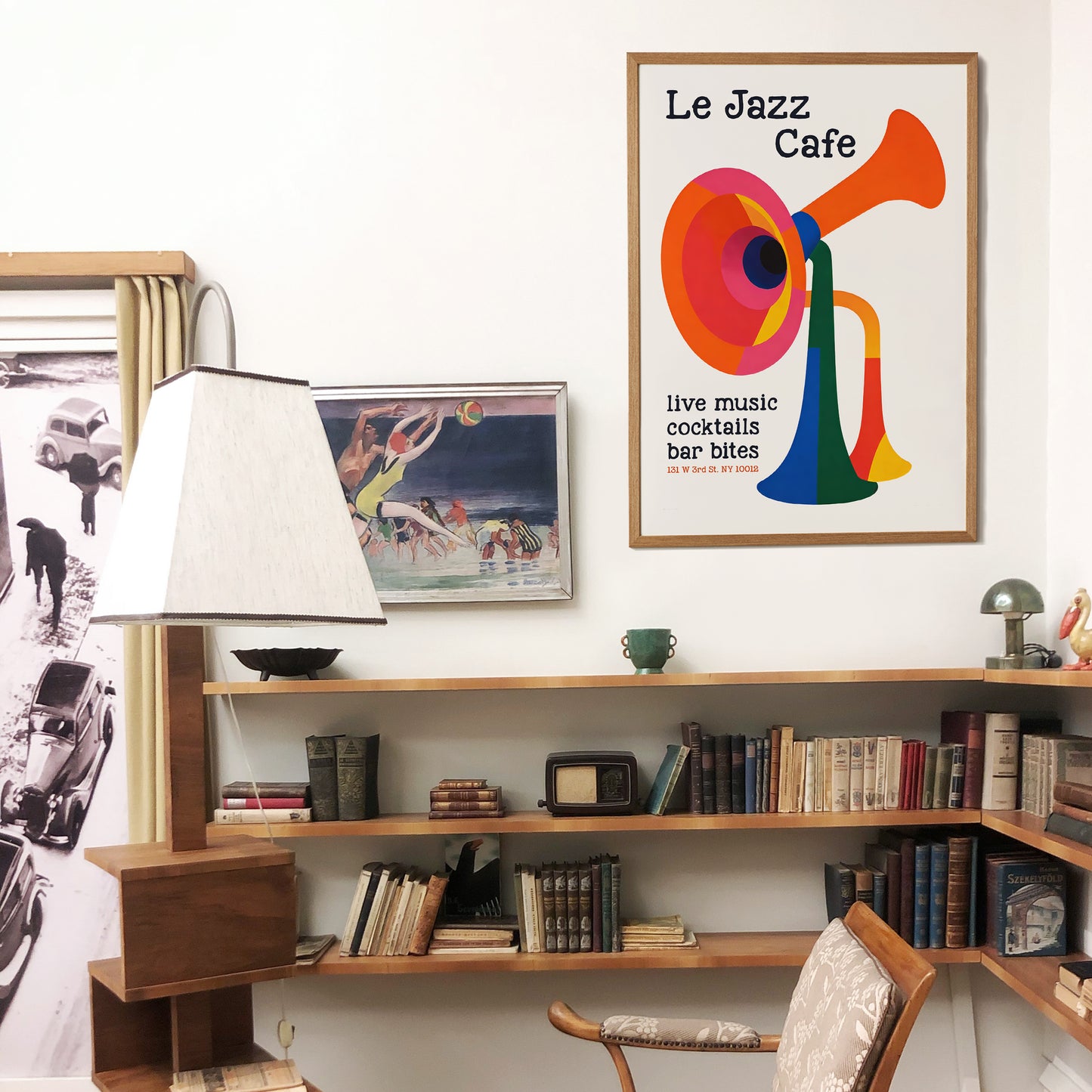 Le Jazz Cafe NYC Vintage Poster