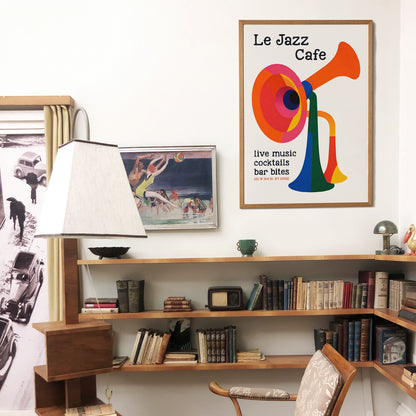 Le Jazz Cafe NYC Vintage Poster