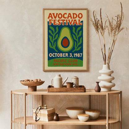 1987 Avocado Festival Poster Print