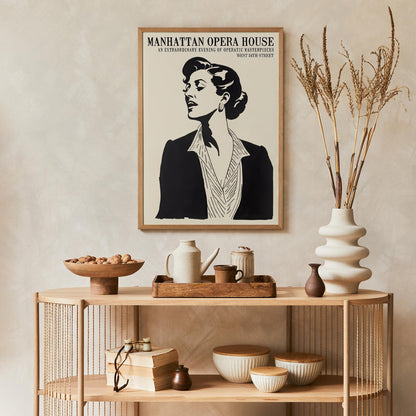 Manhattan Opera Portrait Poster
