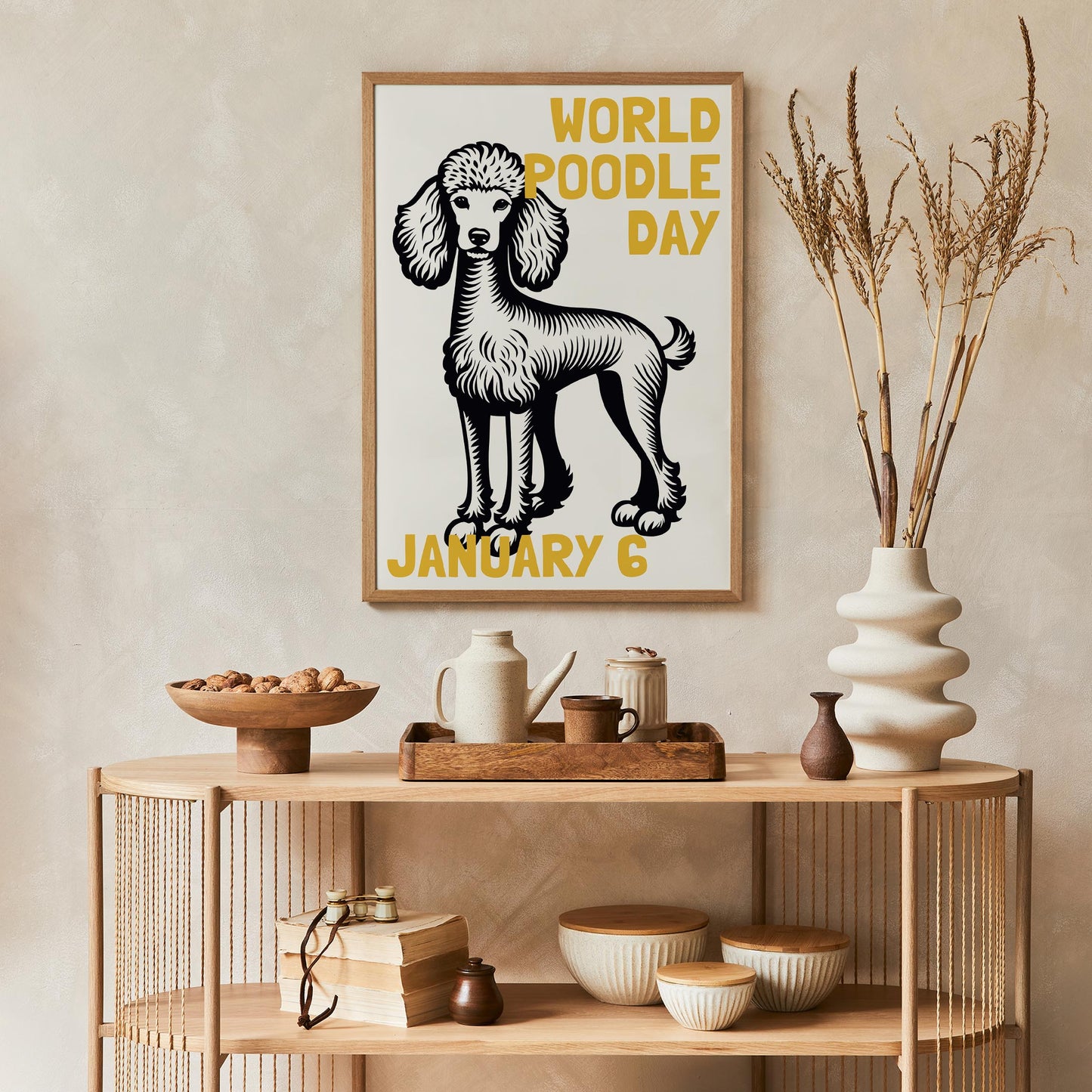 World Poodle Day January 6 Poster Print