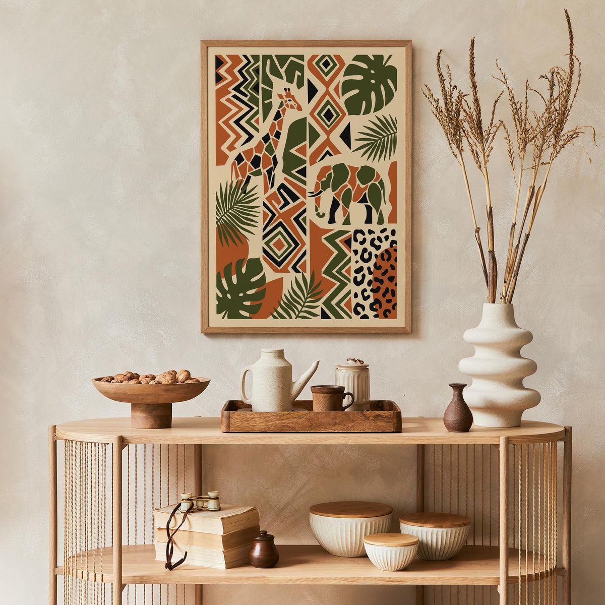 Bohemian Safari Nature Poster