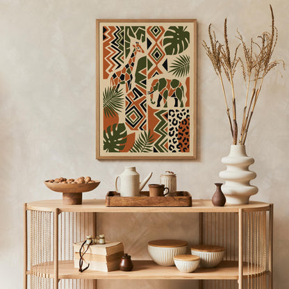 Bohemian Safari Nature Poster