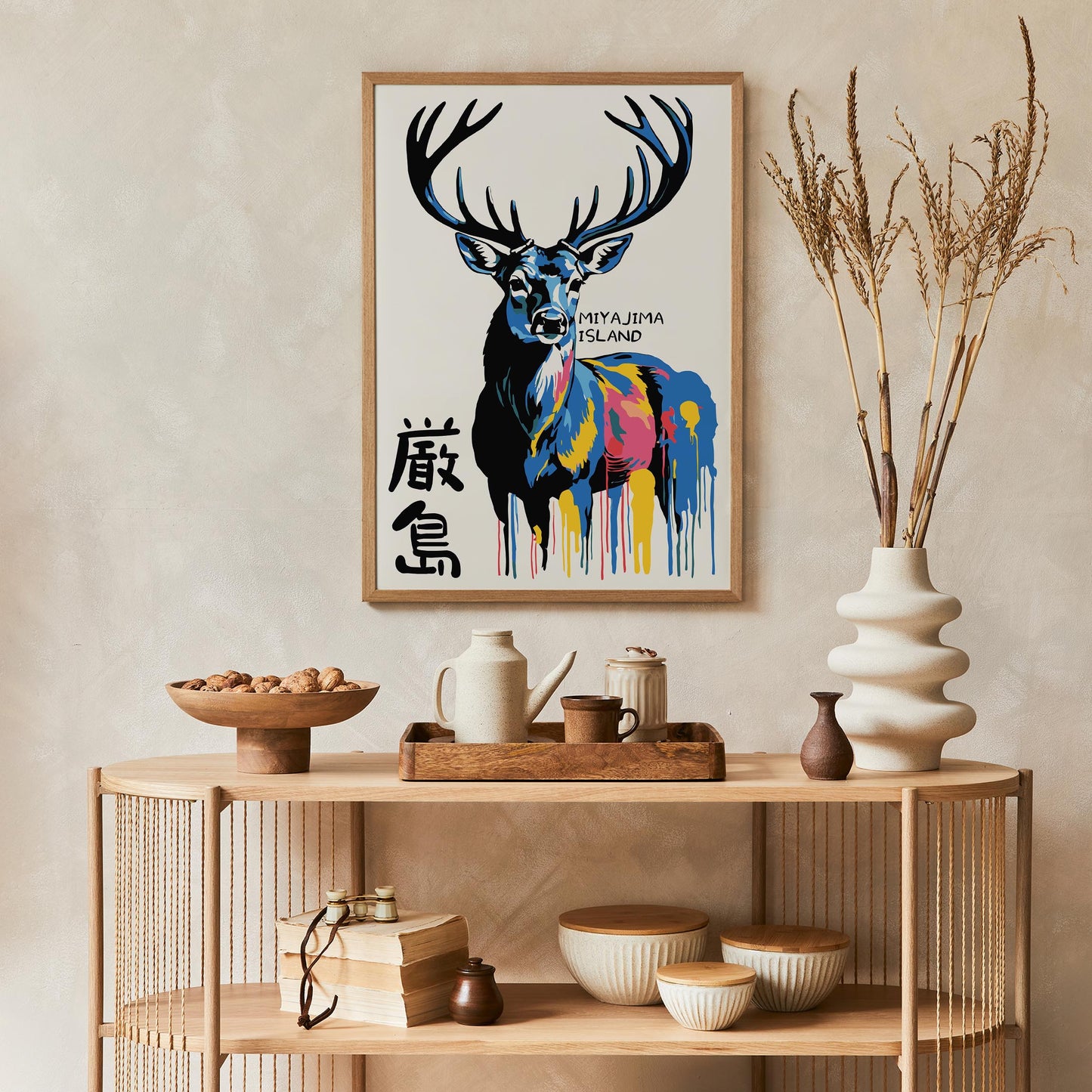 Miyajima Island Deer Print